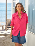 EILEEN Raspberry, Organic Voile