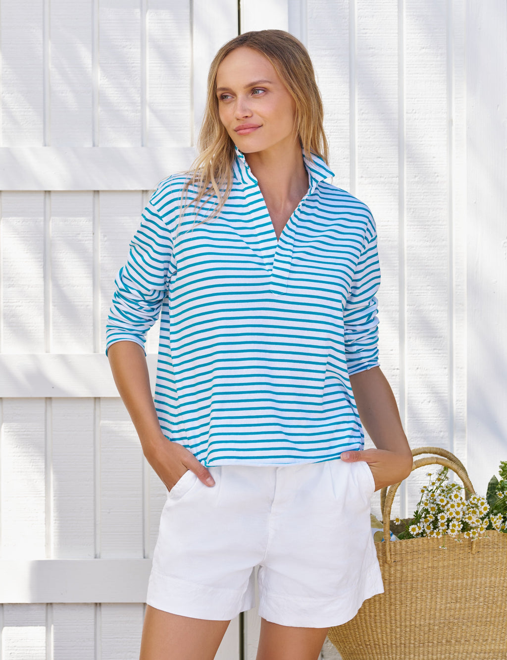 PATRICK Turquoise Stripe, Vintage Jersey