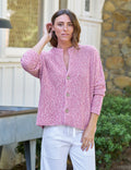 MONTECITO CARDIGAN Bramble, Pure Italian Cotton