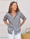 EILEEN Multicolor Flowers, Italian Classic Linen