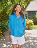 EILEEN Turquoise, Washed Linen