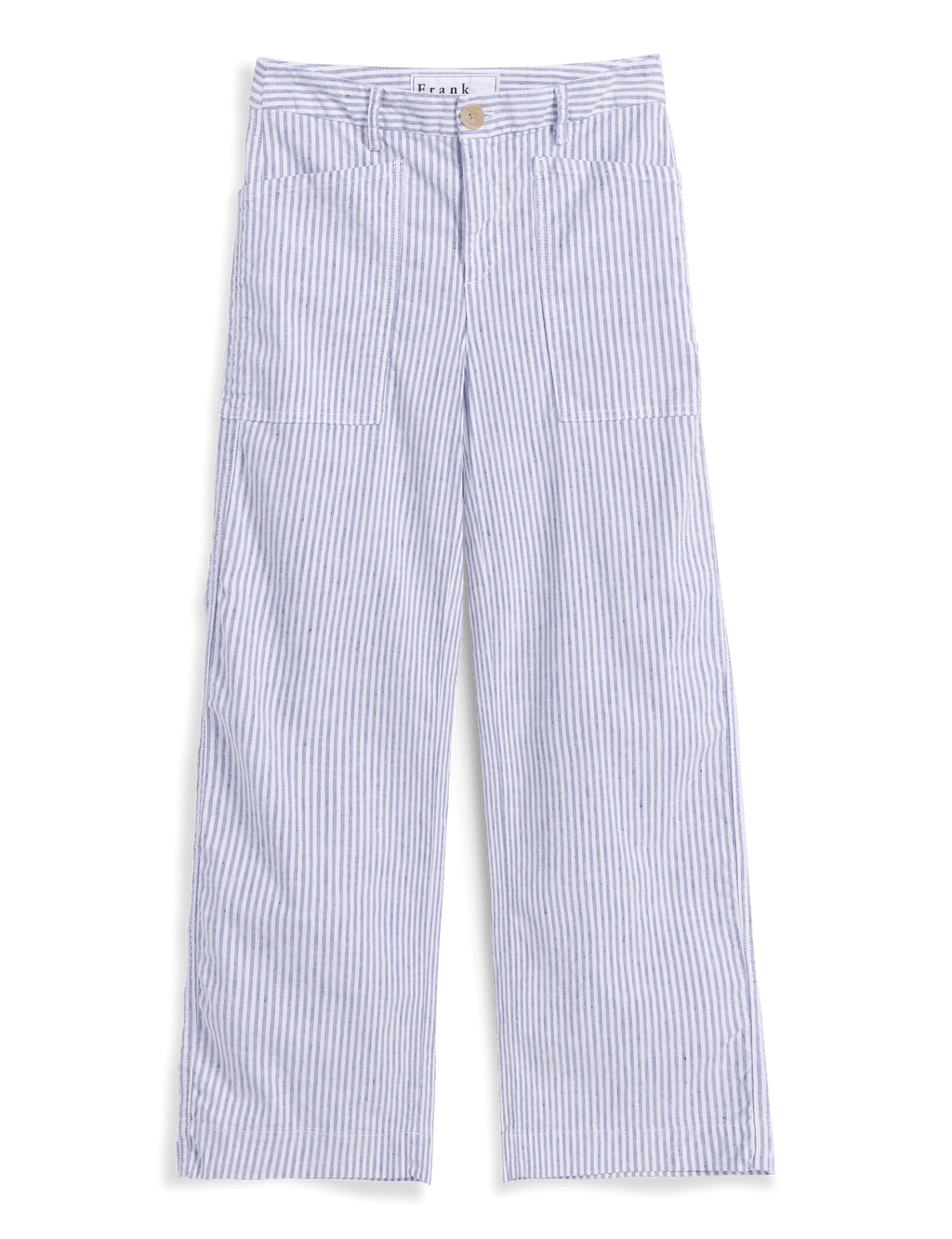 LIMERICK Navy and White Stripe, Italian Performance Linen