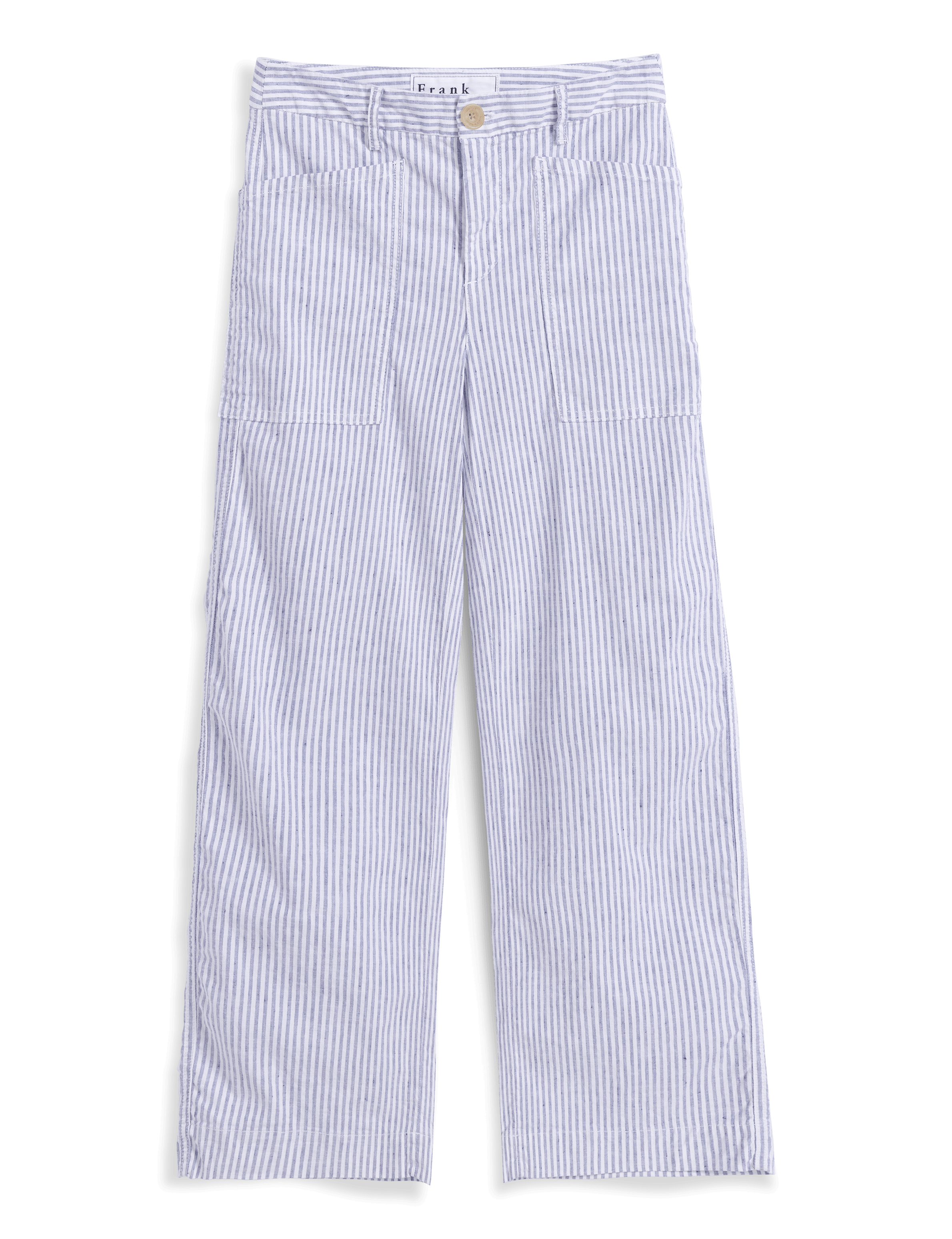 LIMERICK Navy and White Stripe, Italian Performance Linen