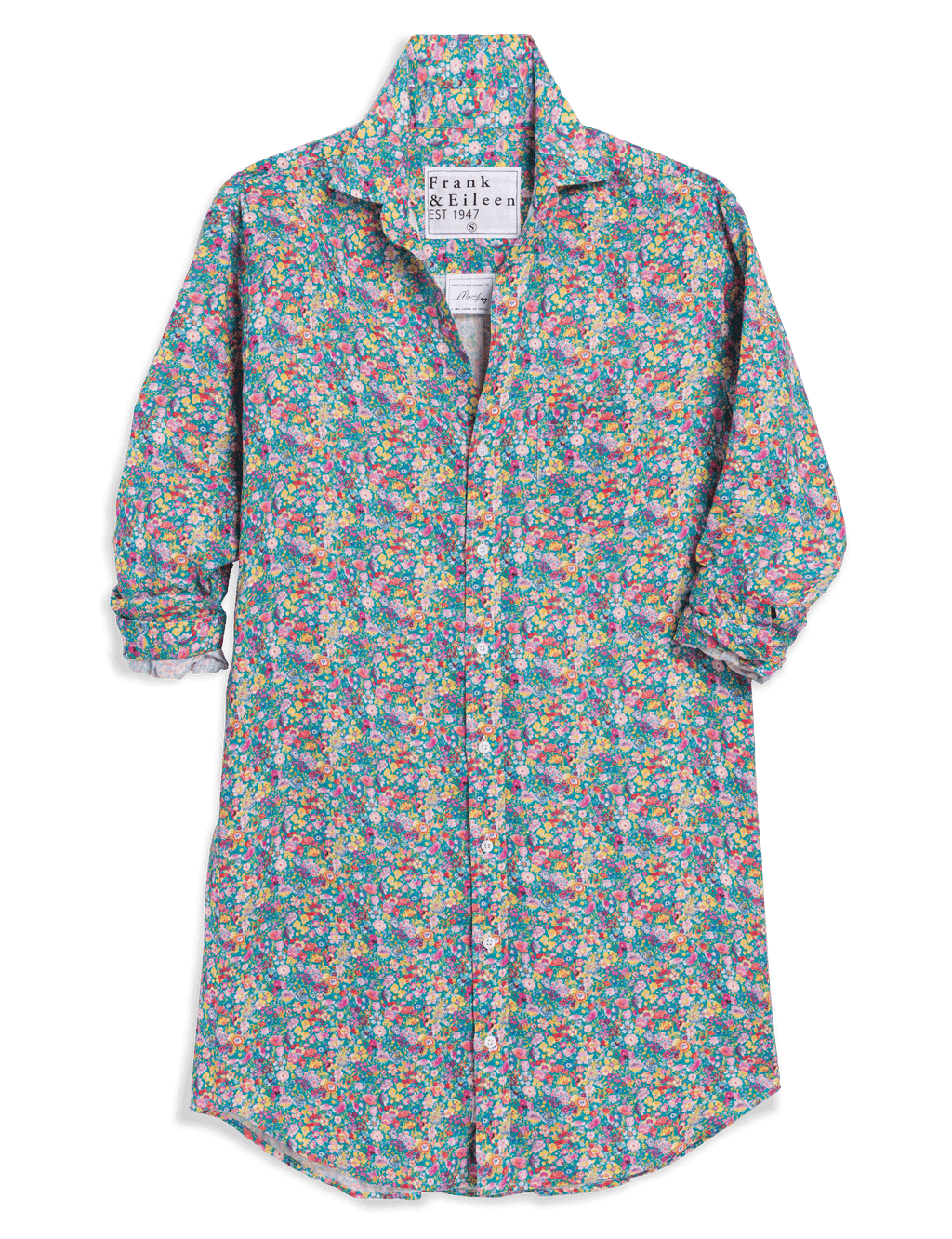 MARY Multicolor Flowers, Italian Classic Linen