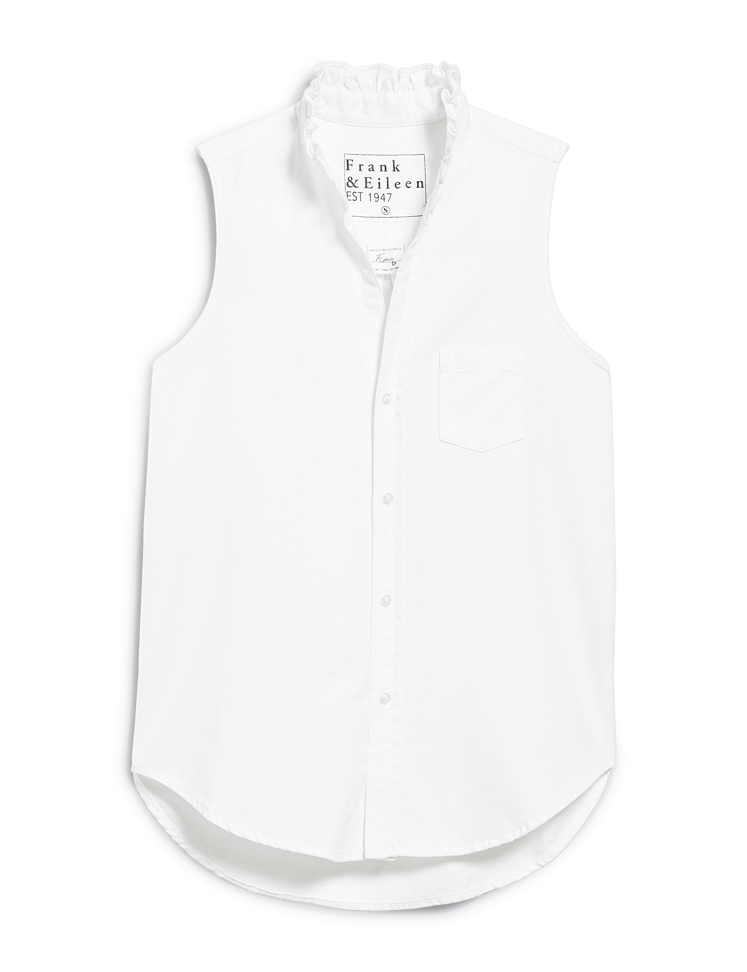 FIONA RUFFLE White, Famous Denim